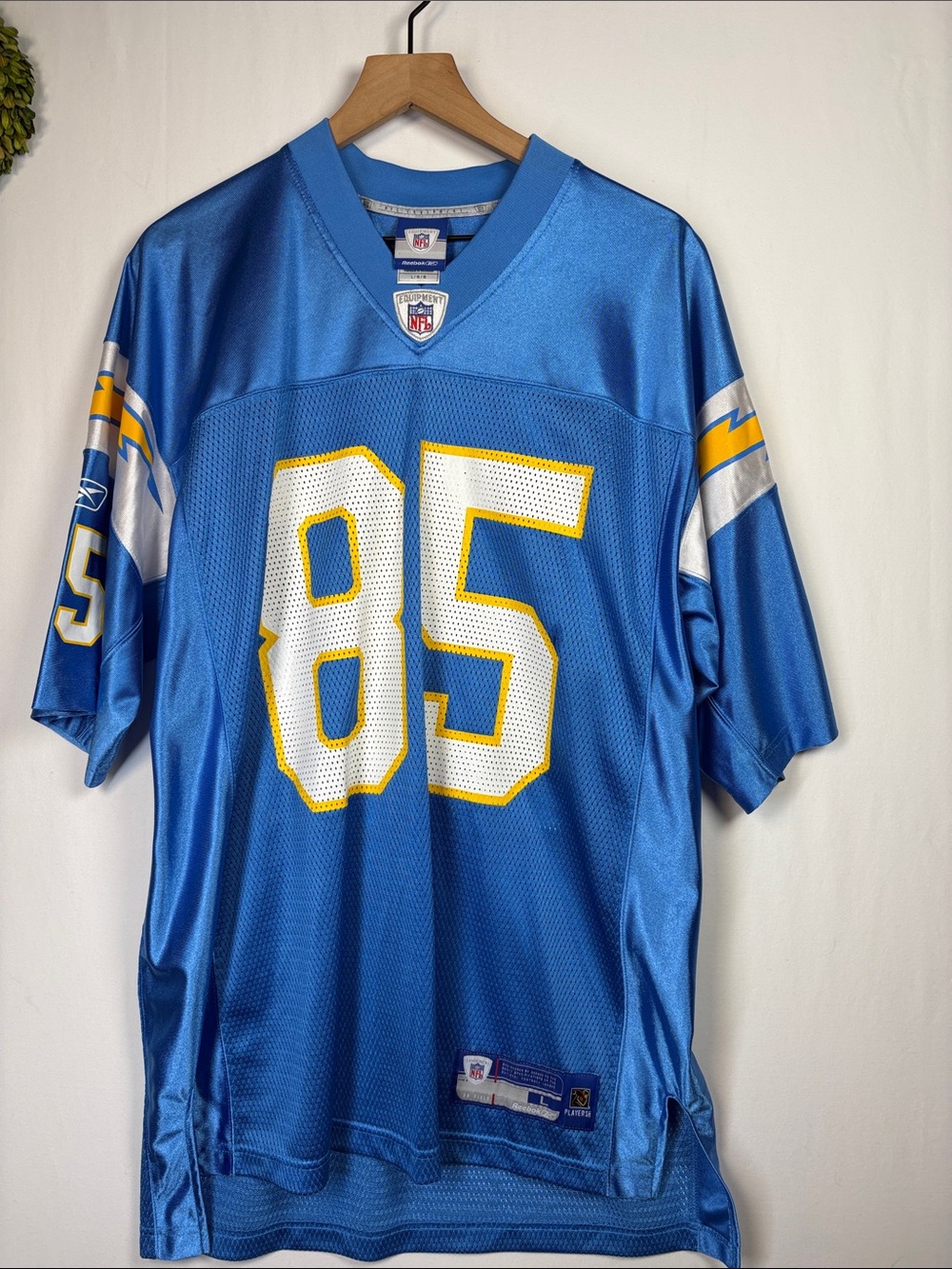 Reebok NFL Equipment San Diego Chargers Antonio Gates #85 Jersey 7012A large